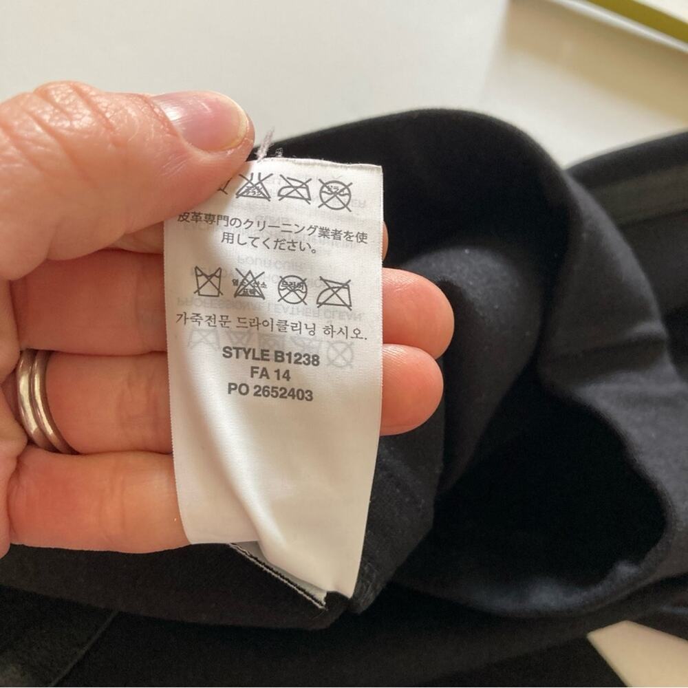 J.Crew Pixie Pants with Leather Trim Black Size 00 - Picture 8 of 8